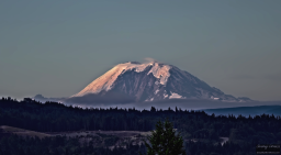 Morning snow on Mt. Rainier