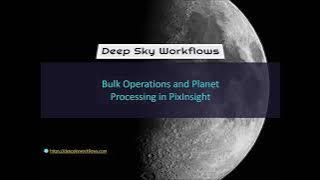 Learn how to use ImageContainer, ProcessContainer, and FFTRegistration to stack planetary images produced by Stellina. With a guest appearance from Pierre, my parrot.